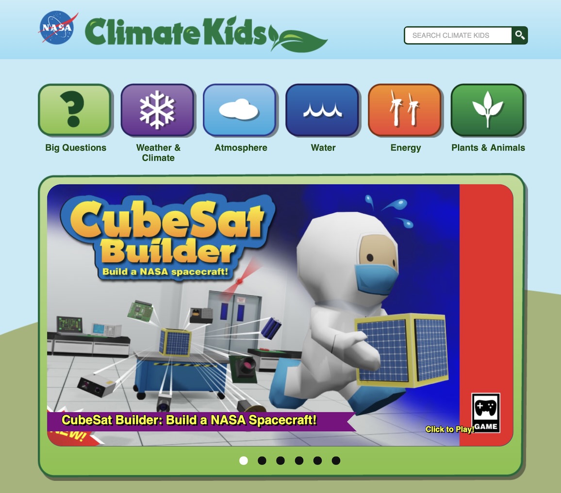 NASA climate kids website